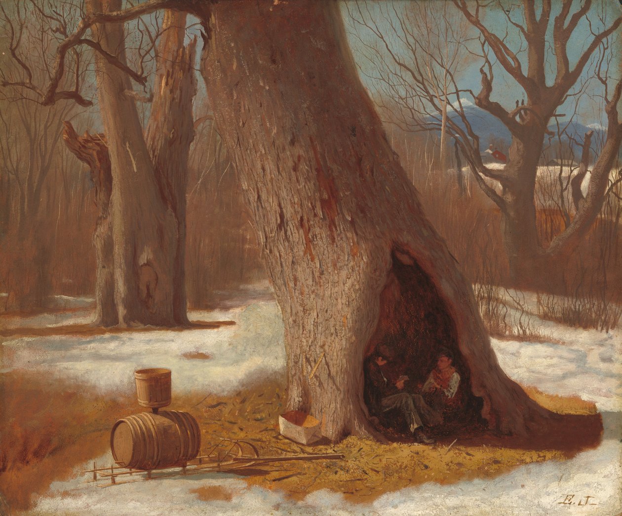 The Truants, c. 1870. av Eastman Johnson