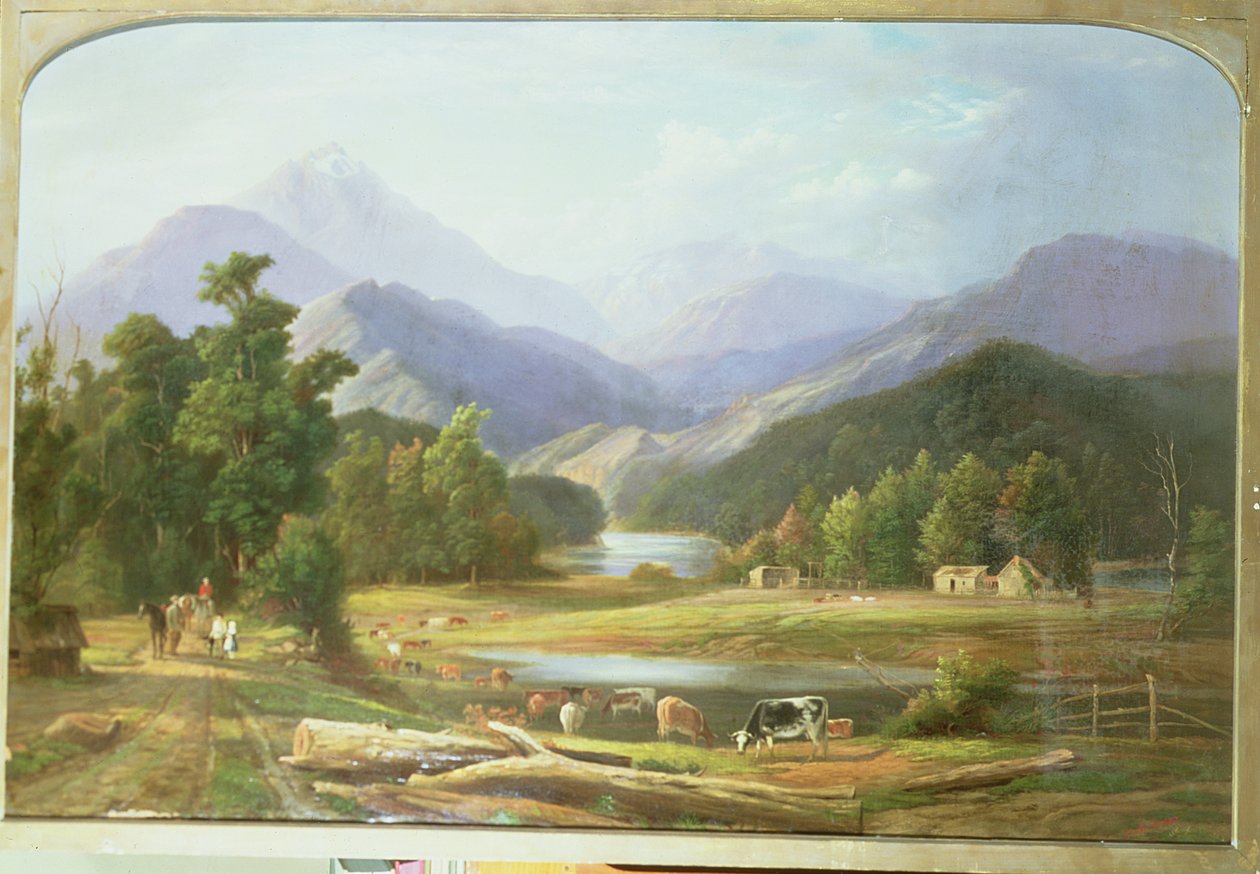 Nya Zeelands landskap, 1872 av Ebenezer Wake Cook