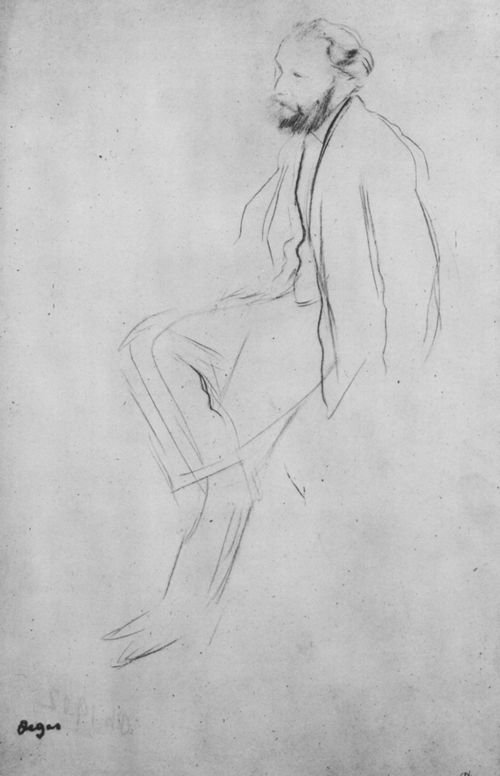  Edouard Manet, seatedn av Edgar Degas