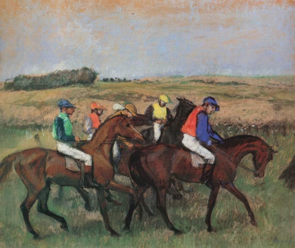  Les Courses av Edgar Degas