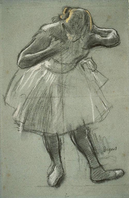 Dancer Bending Forward av Edgar Degas