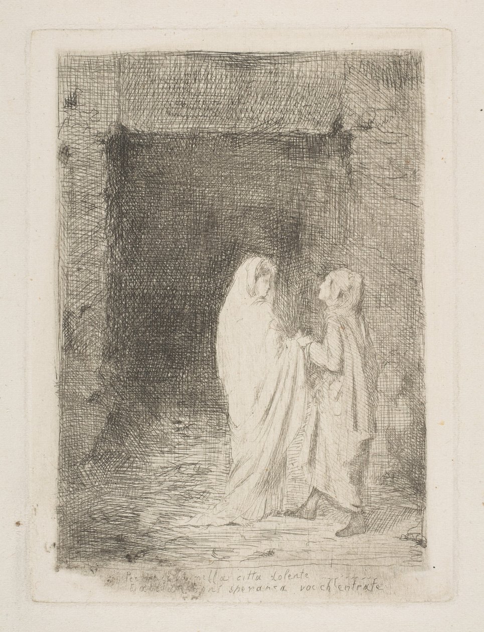 Dante and Virgil av Edgar Degas