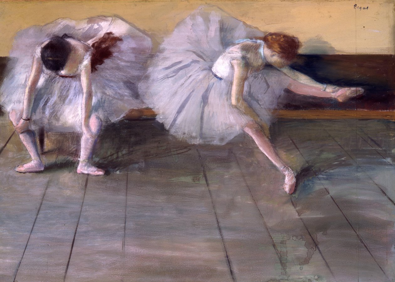 Två dansare, ca 1879 (pastell och gouache på papper) av Edgar Degas