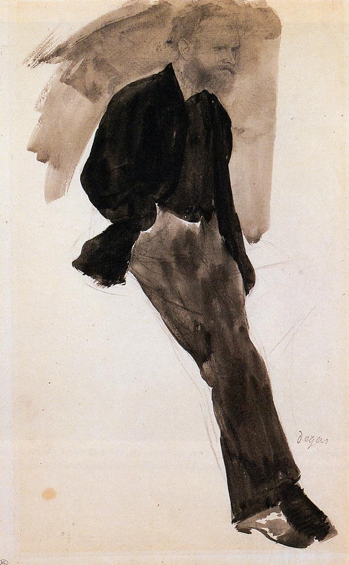 Edouard Manet Standing av Edgar Degas