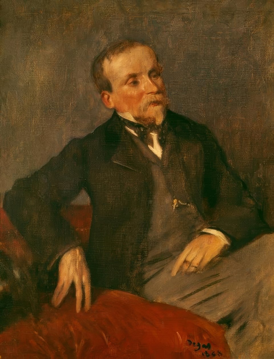 Evariste de Valernes (1816-1897) målare och vän till konstnären. av Edgar Degas