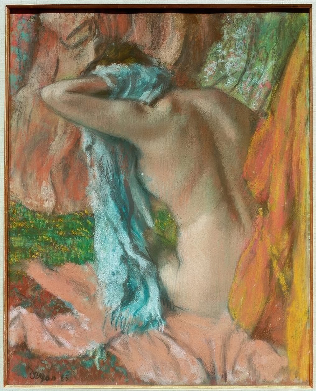 Efter badet av Edgar Degas