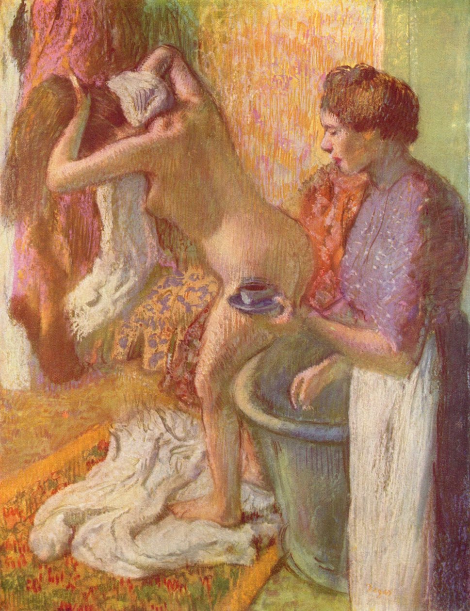 Nach dem Bade av Edgar Degas