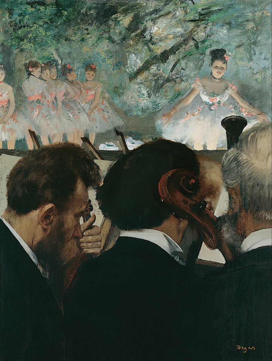 Orkestermusiker av Edgar Degas