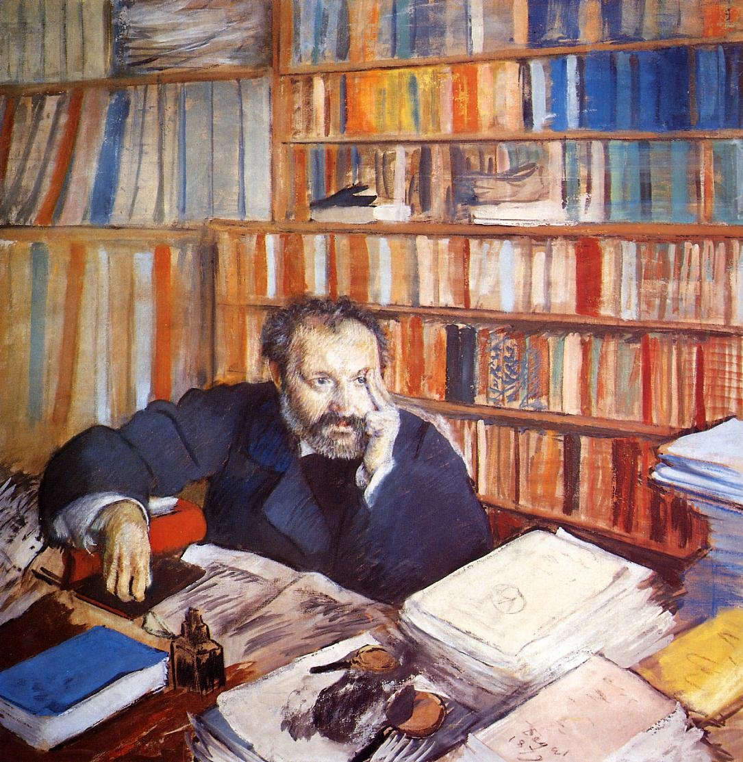 Portrait of Duranty av Edgar Degas