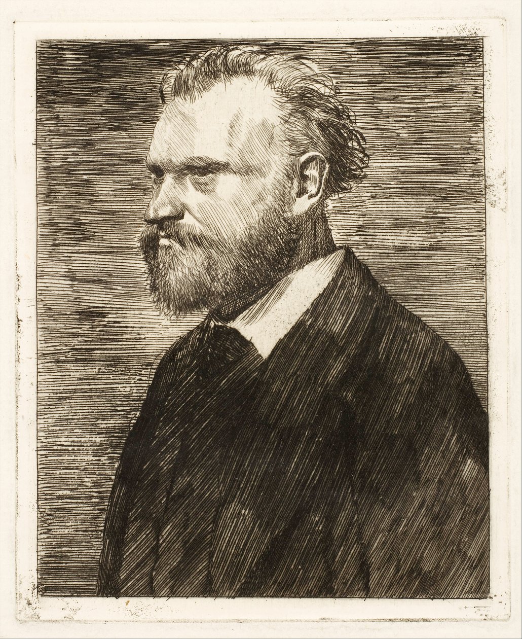 Porträtt av Edouard Manet, pub. 1864 av Edgar Degas