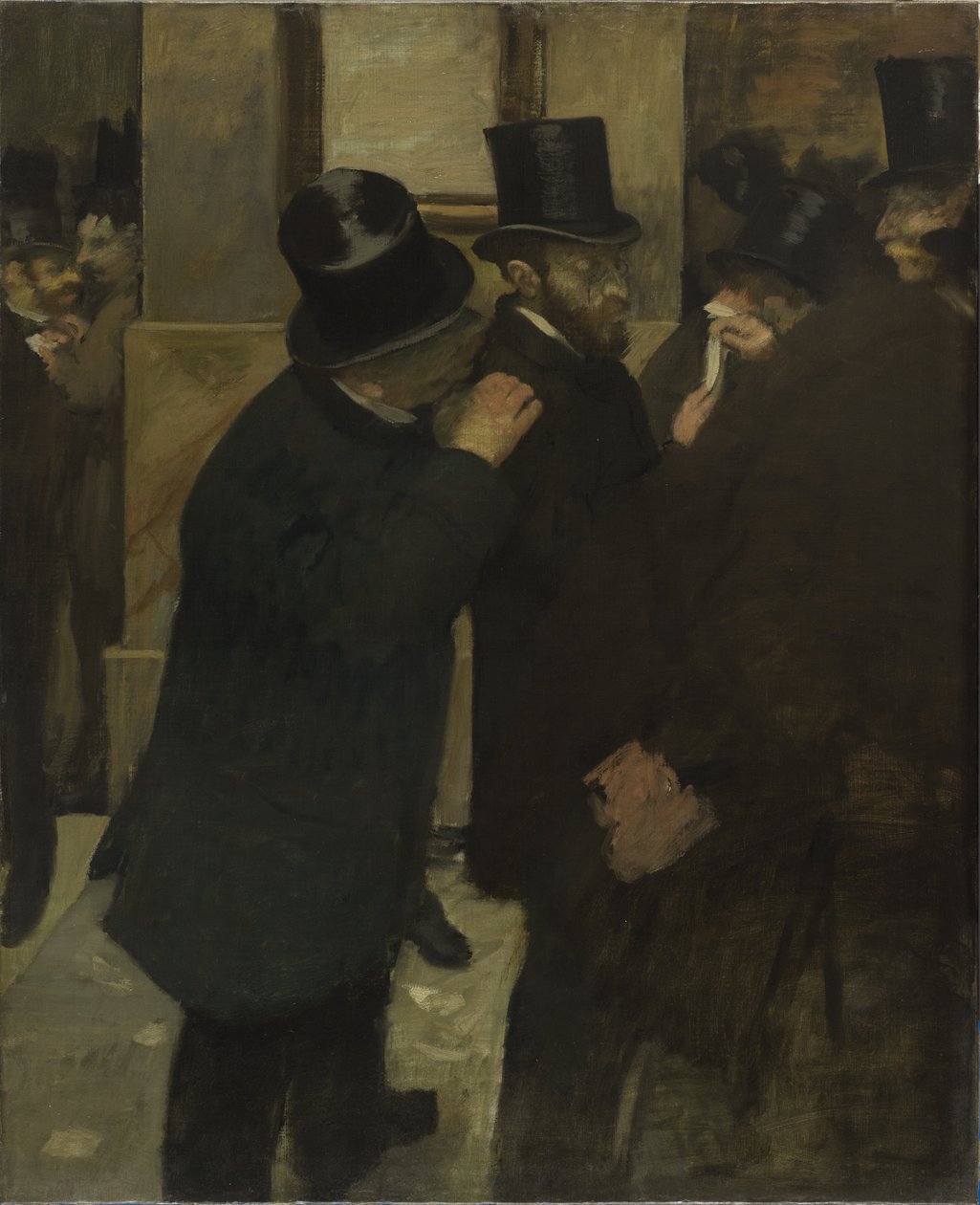 Porträtt på börsen av Edgar Degas