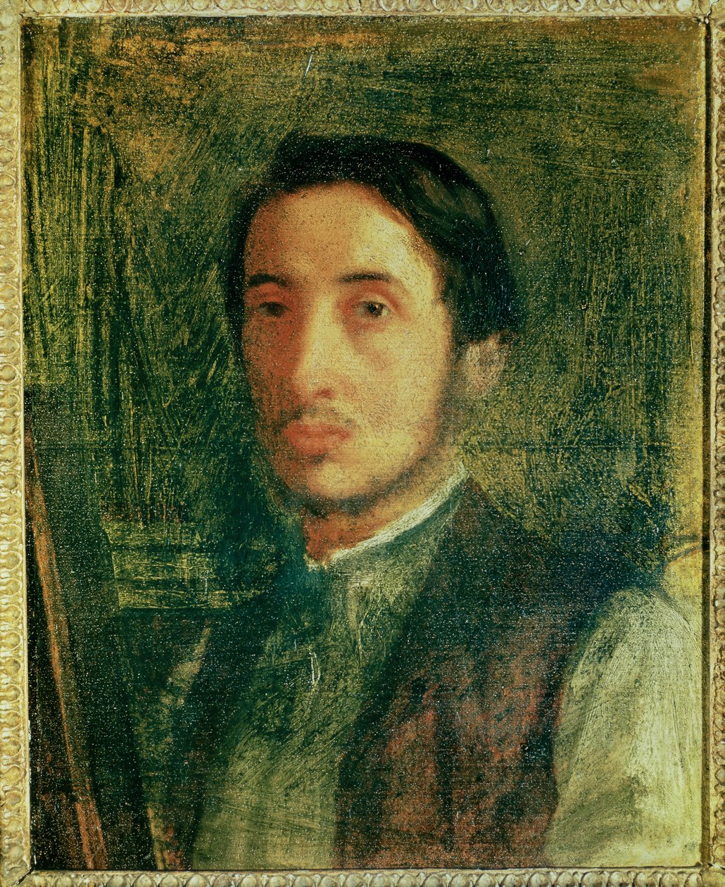 Självporträtt som ung man av Edgar Degas