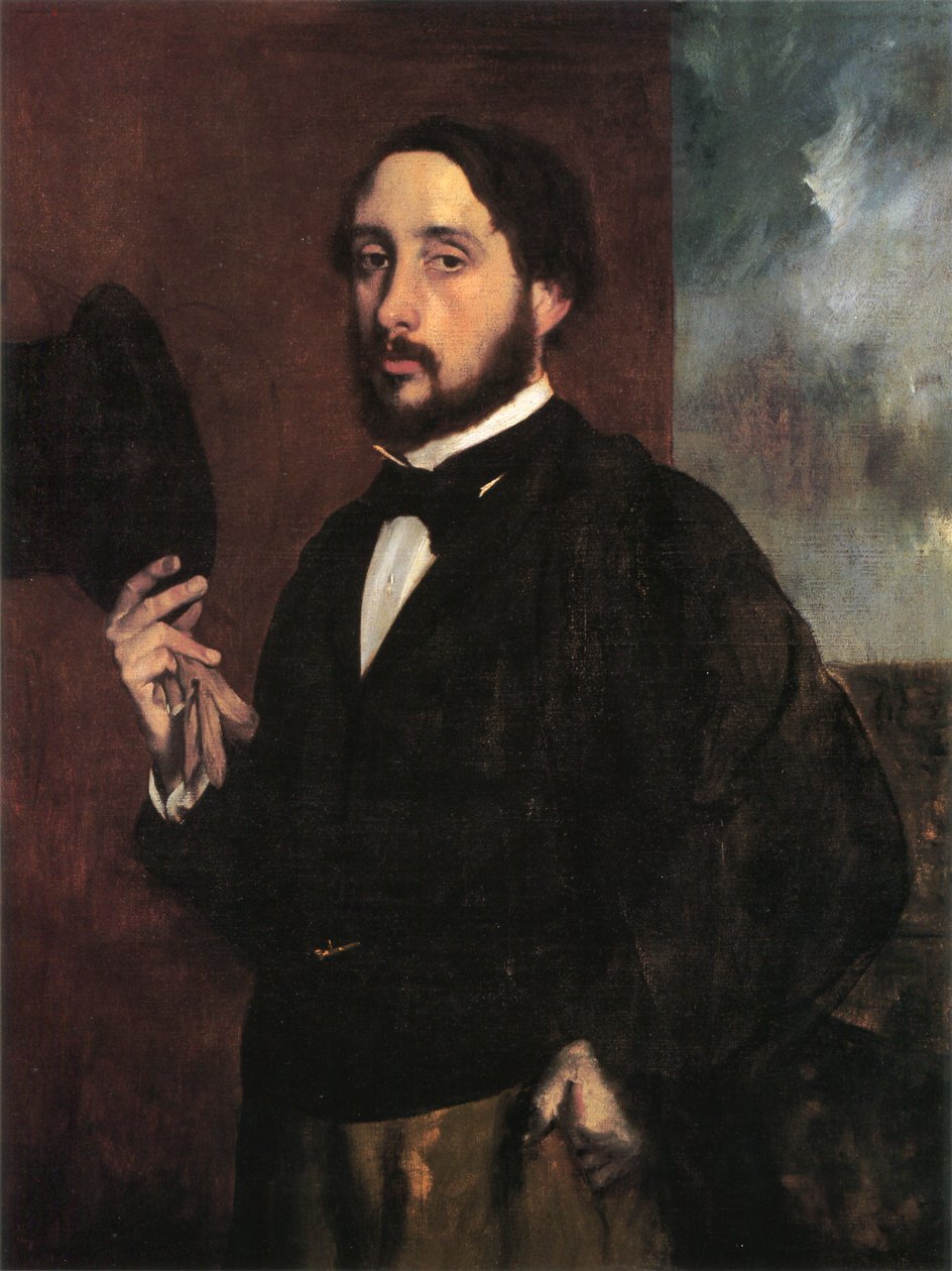 Self-portrait av Edgar Degas