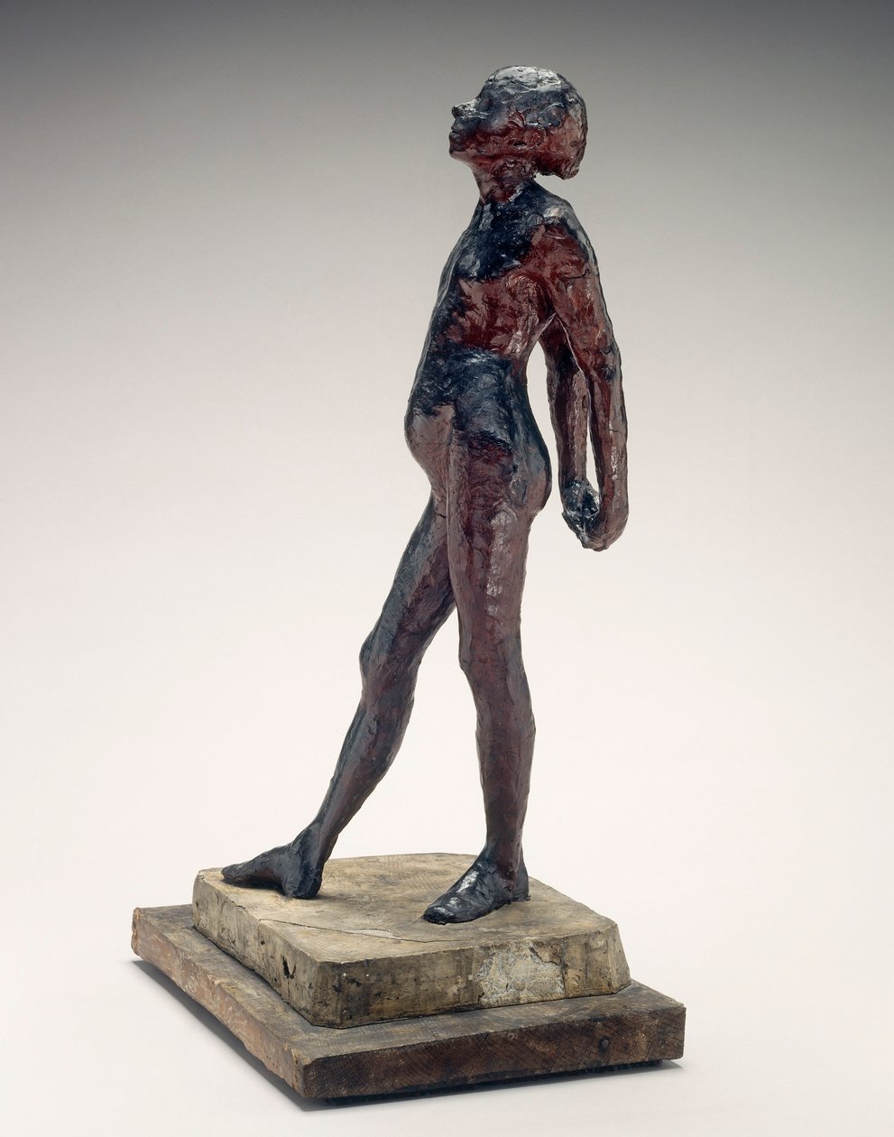 Study in the Nude of Little Dancer Aged Fjorteen (Nude Little Dancer) c.1878-1881 (Rött vax och plastilin) av Edgar Degas
