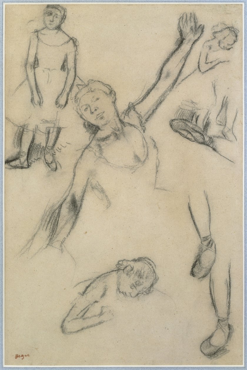 Studie av dansare av Edgar Degas