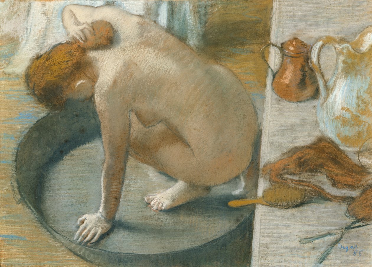 The Tub, 1886 (pastell på kort) av Edgar Degas
