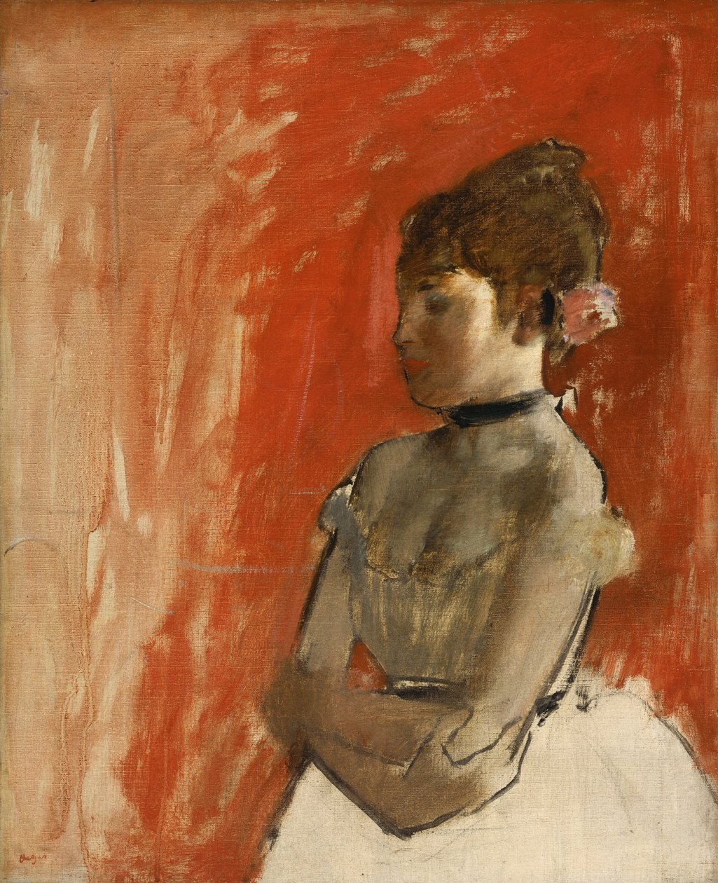 Ballet Dancer with Arms Crossed av Edgar Degas