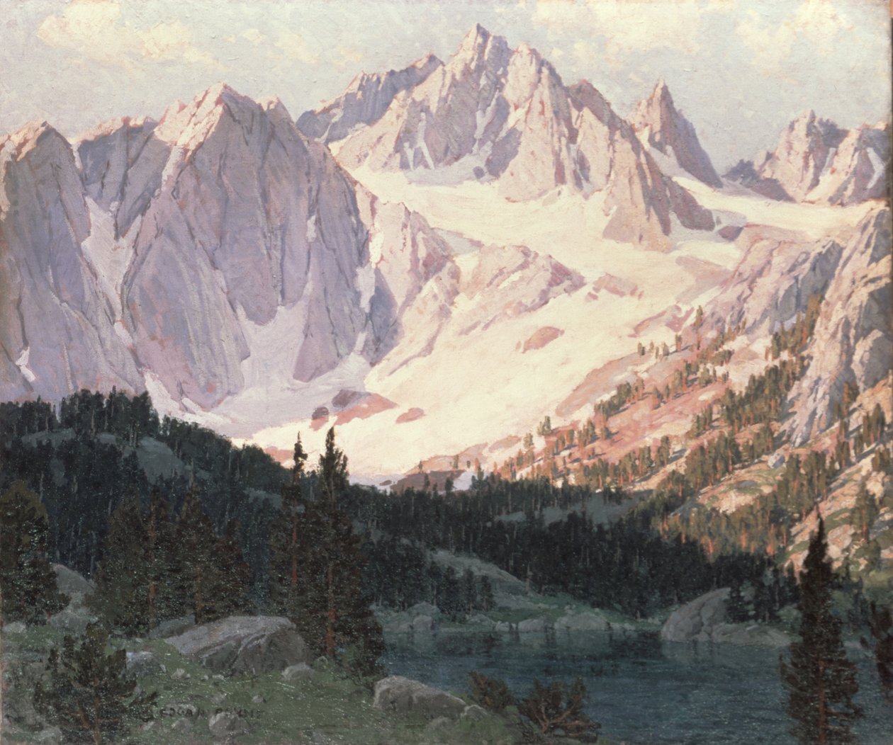 Sjön i High Sierra (olja) av Edgar Alwin Payne