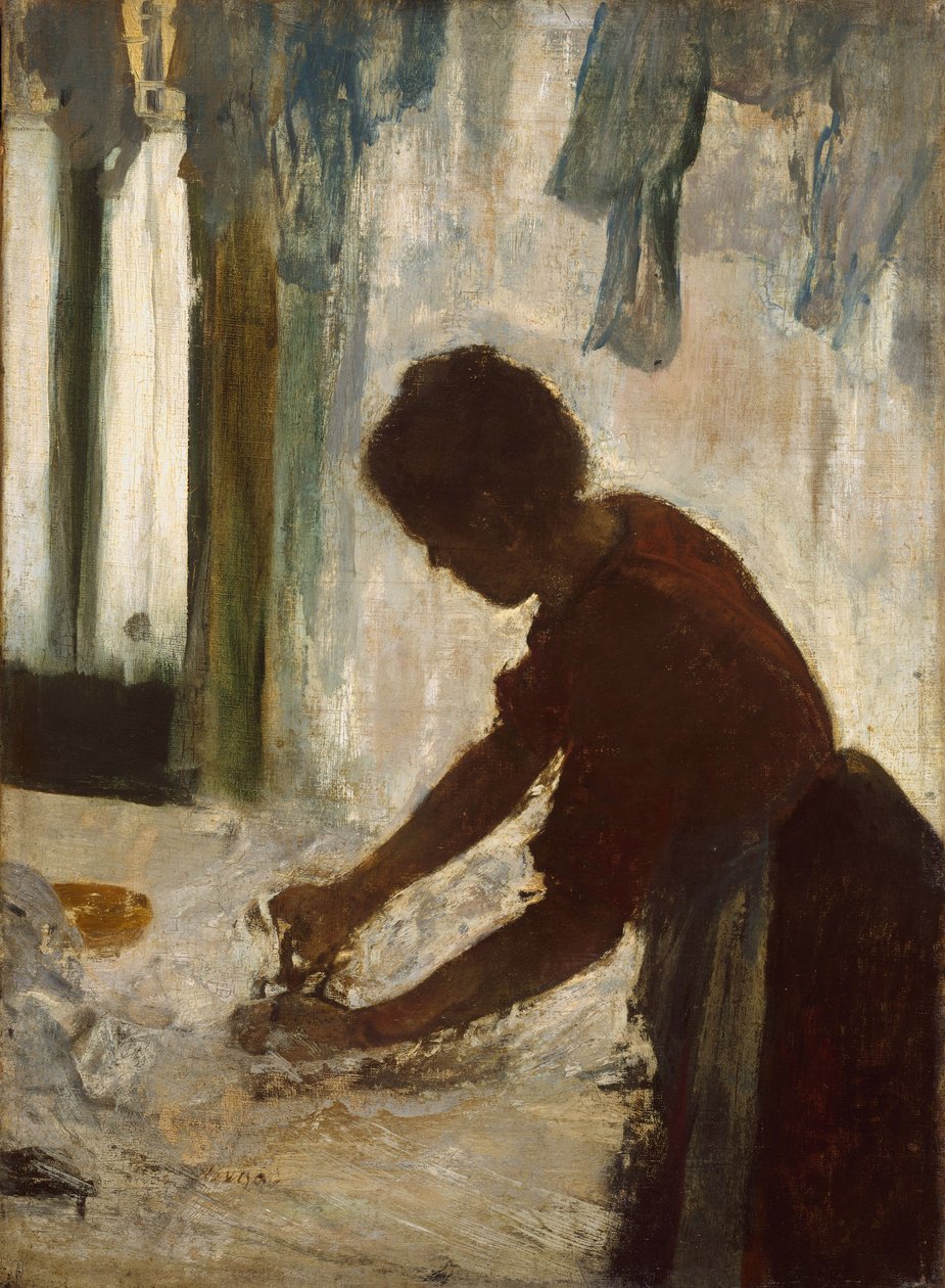 En kvinna som stryker, 1873 av Edgar Degas