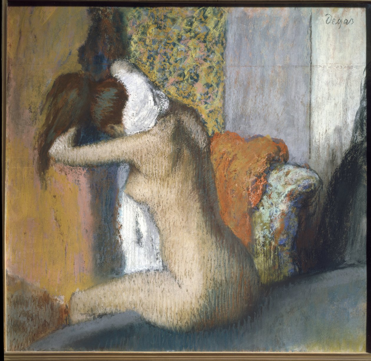 Efter badet (pastell på kartong) av Edgar Degas