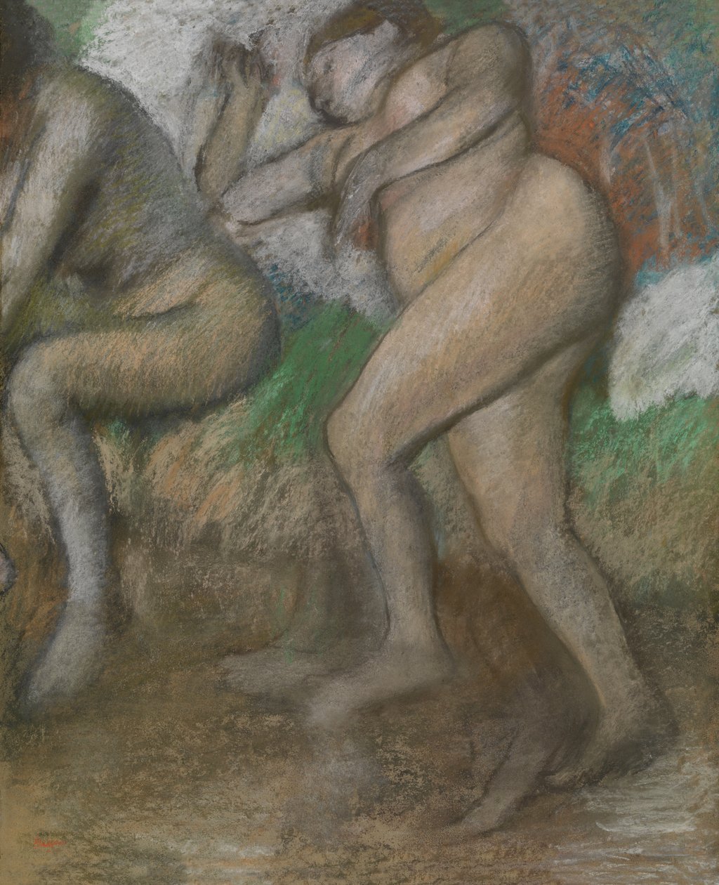 Efter badet av Edgar Degas