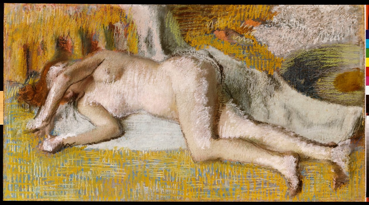 Efter badet, 1885 av Edgar Degas