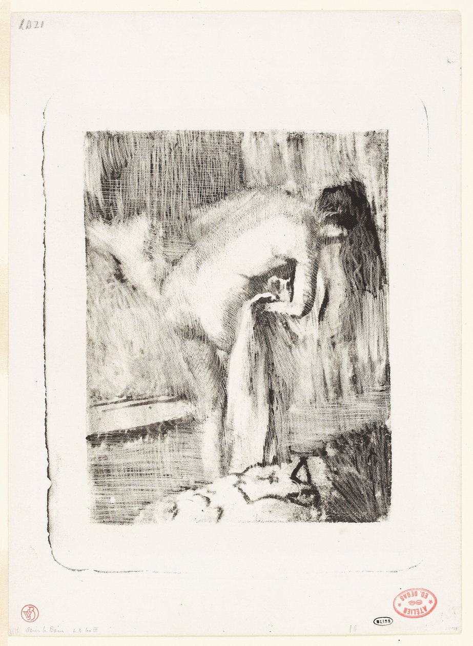 Efter badet II av Edgar Degas