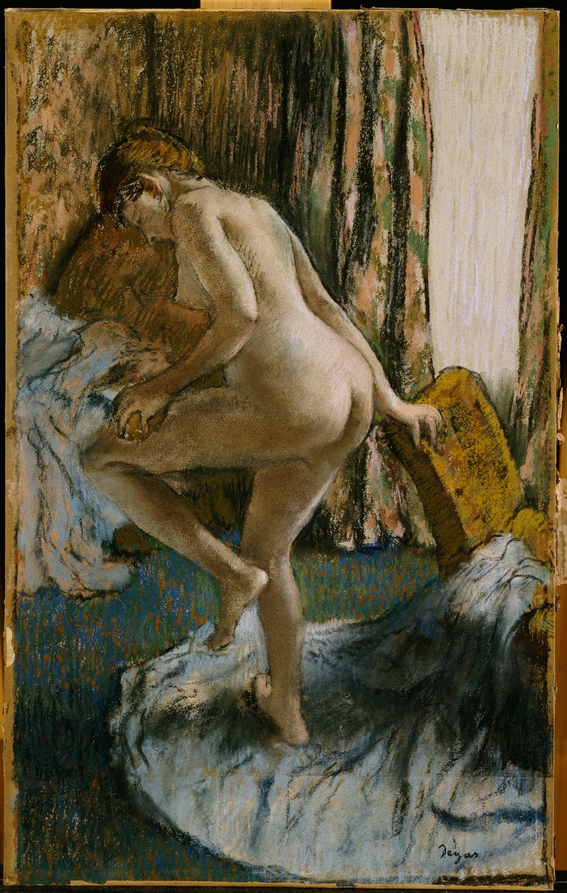 Efter badet, c.1883 av Edgar Degas
