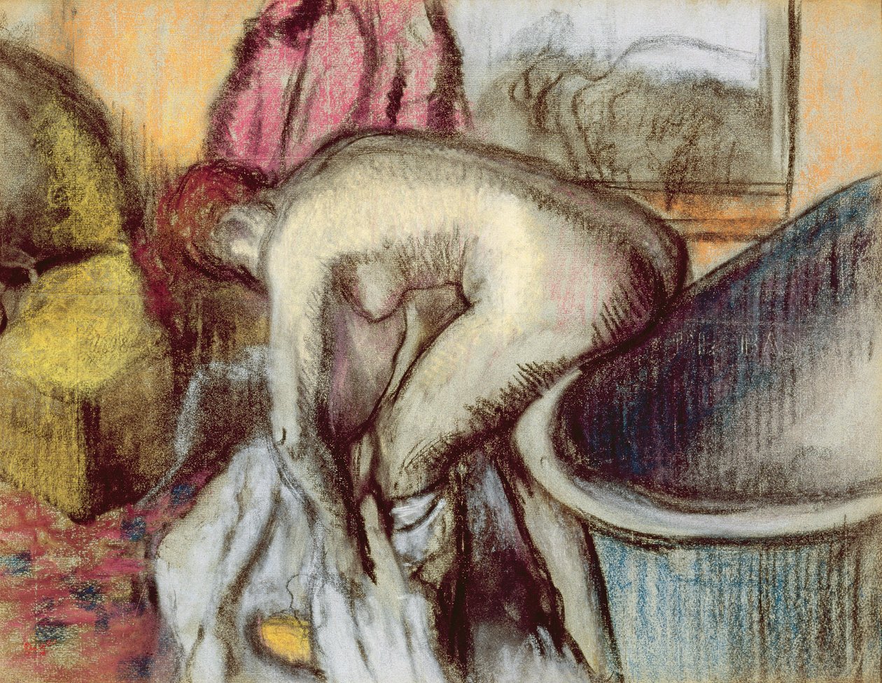 Efter badet, c.1895 av Edgar Degas