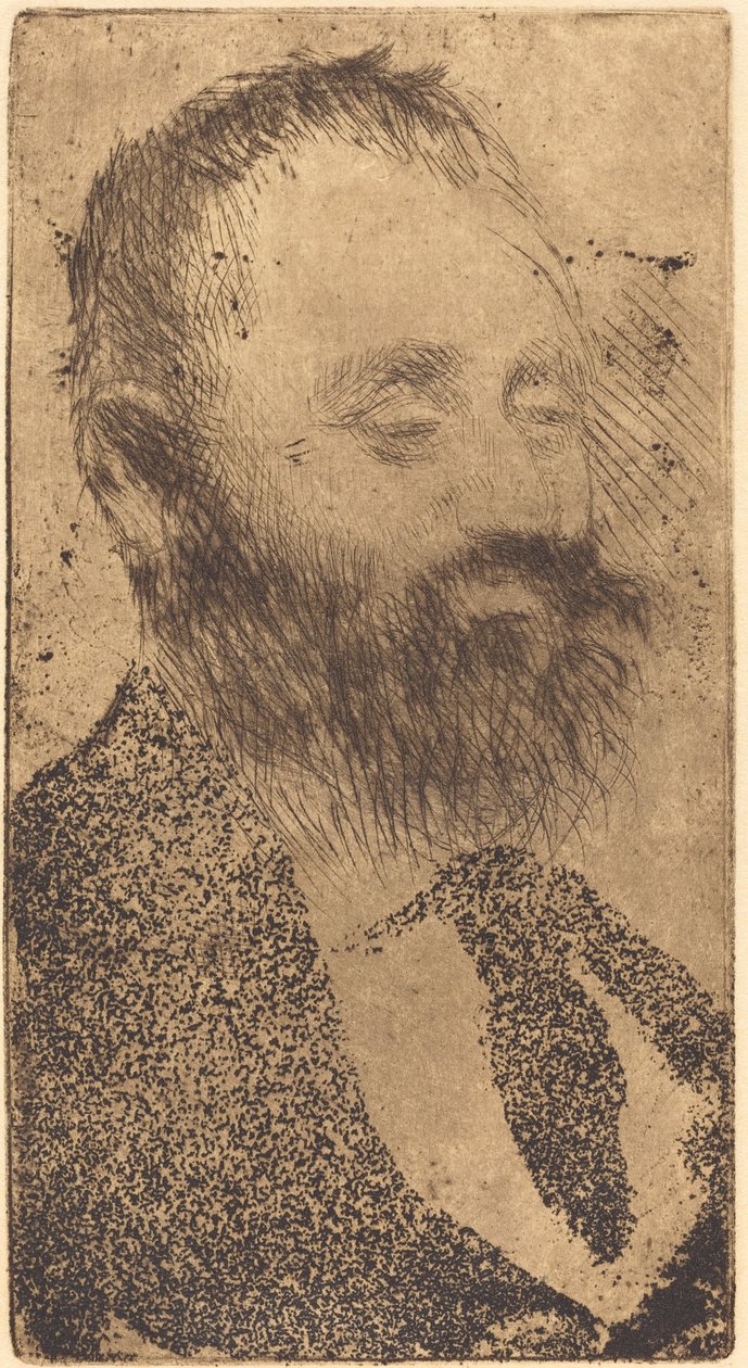 Alphonse Hirsch, 1875. av Edgar Degas