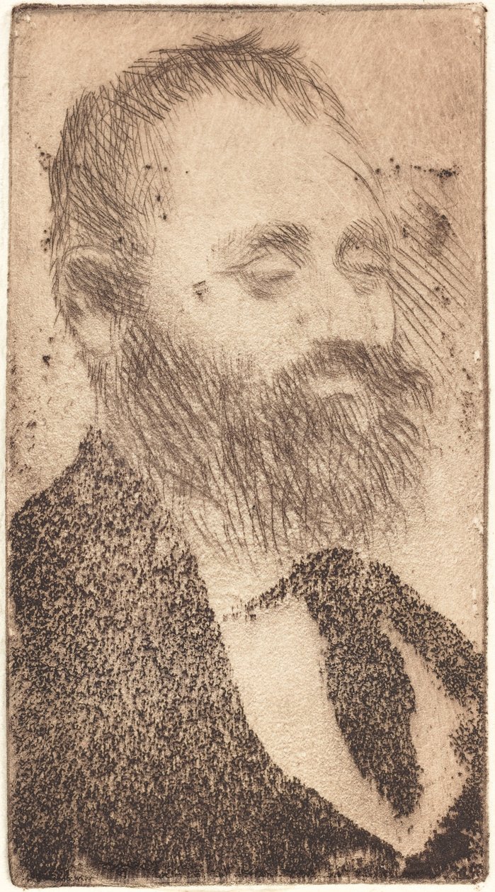 Alphonse Hirsch, 1875. av Edgar Degas
