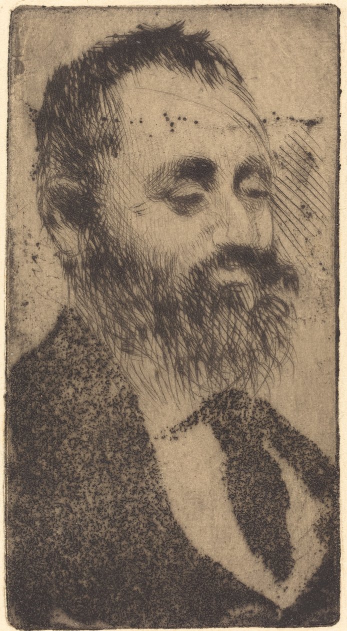 Alphonse Hirsch, 1875. av Edgar Degas