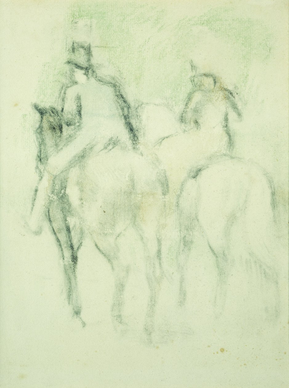 Amazon och ryttare, av Edgar Degas
