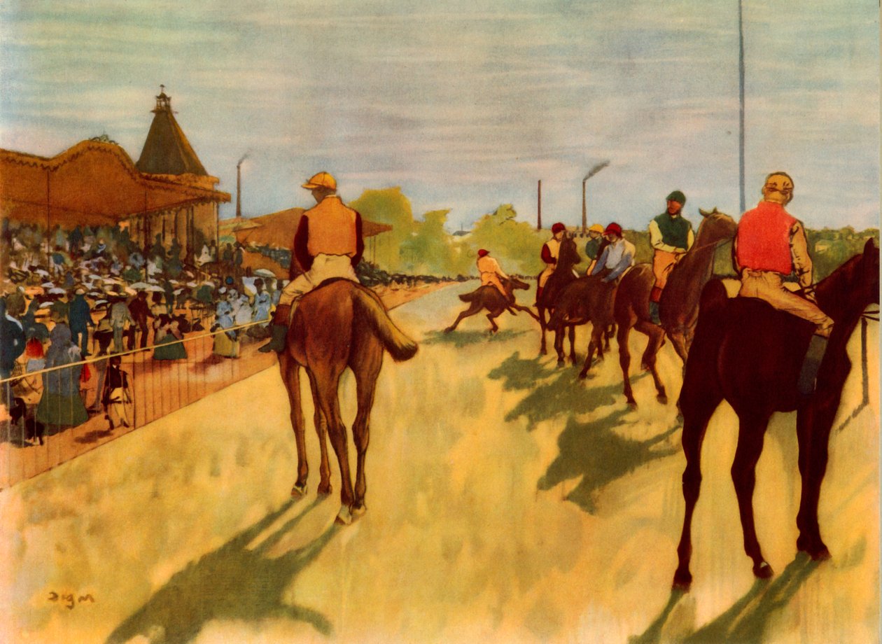 Vid loppen, c1866-1868, 1937. av Edgar Degas