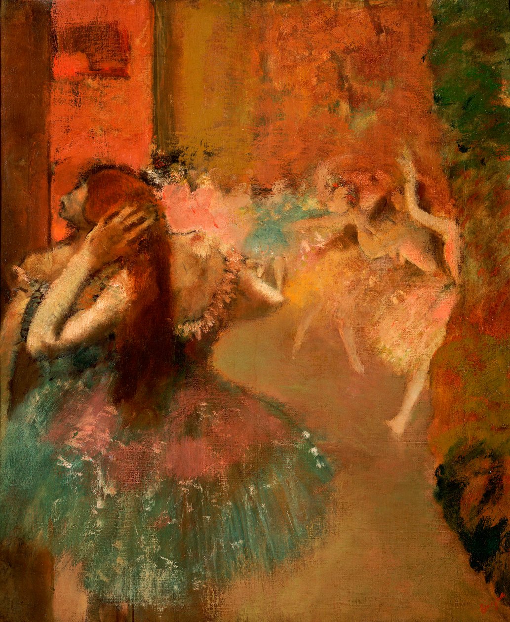 Balettscen av Edgar Degas