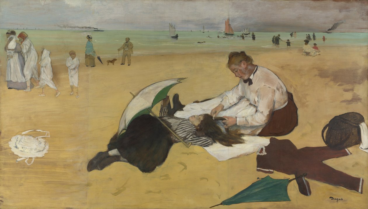 Strandscen, ca. 1869 av Edgar Degas