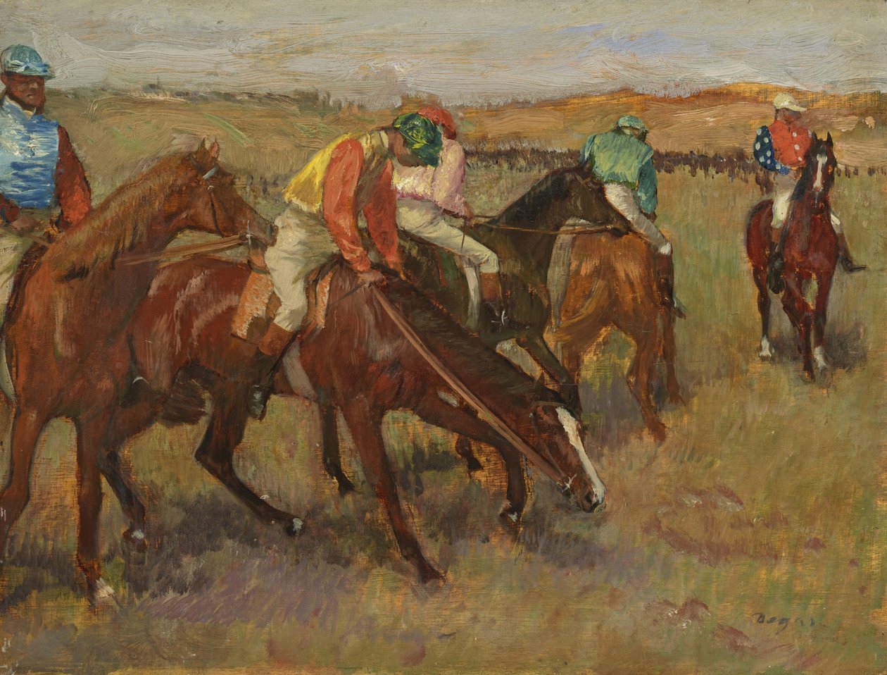 Före loppet, c.1882 av Edgar Degas