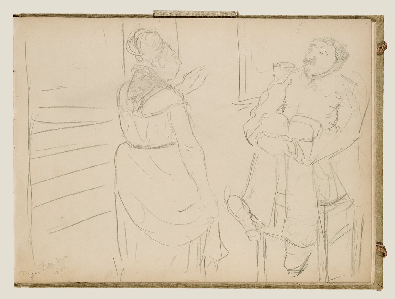 Bordellscen av Edgar Degas