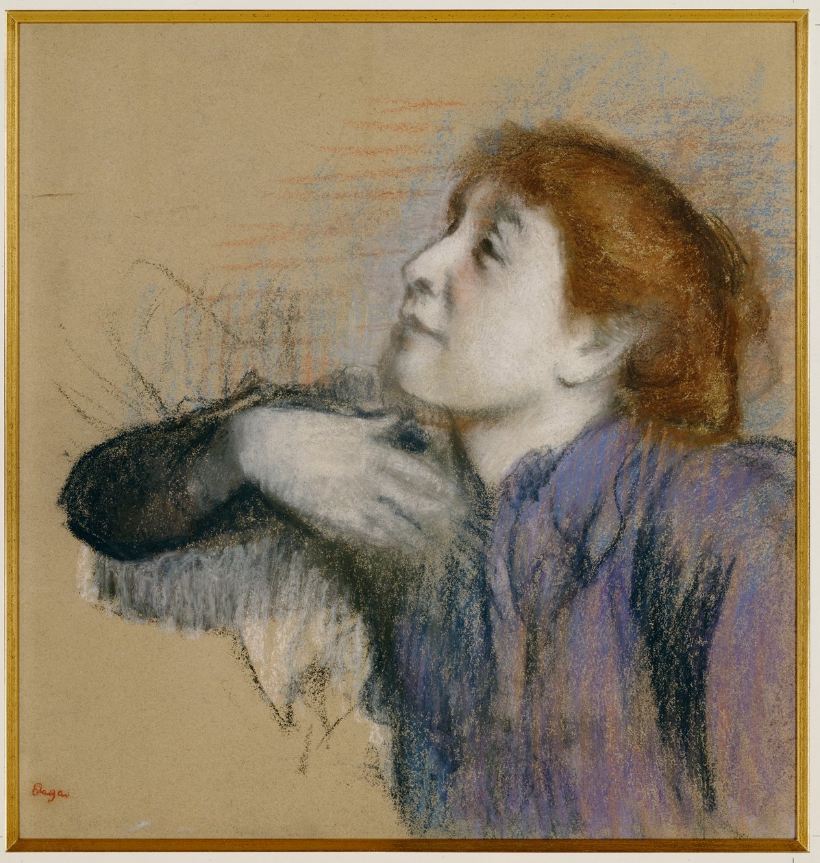 Byst av en kvinna, ca 1880-85 av Edgar Degas
