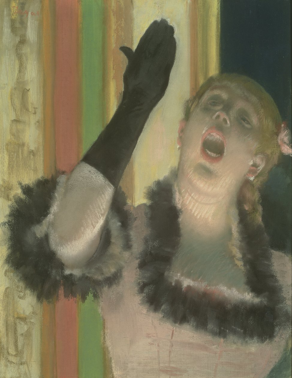 Cafe Singer, ca 1878 (pastell på duk) av Edgar Degas