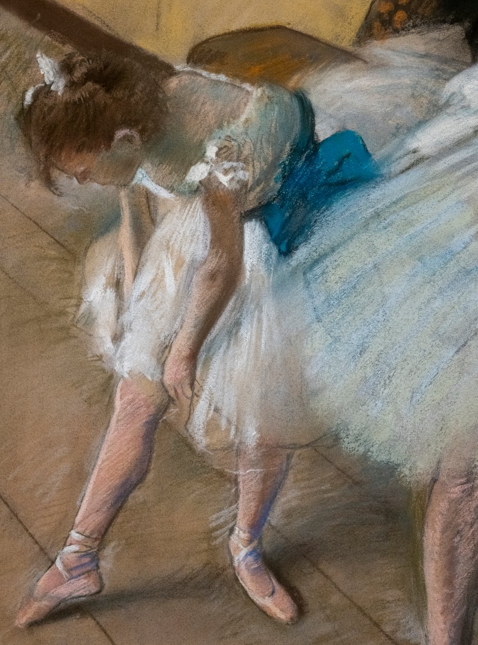 Dansprov (detalj). 1880. Pastell på papper. av Edgar Degas
