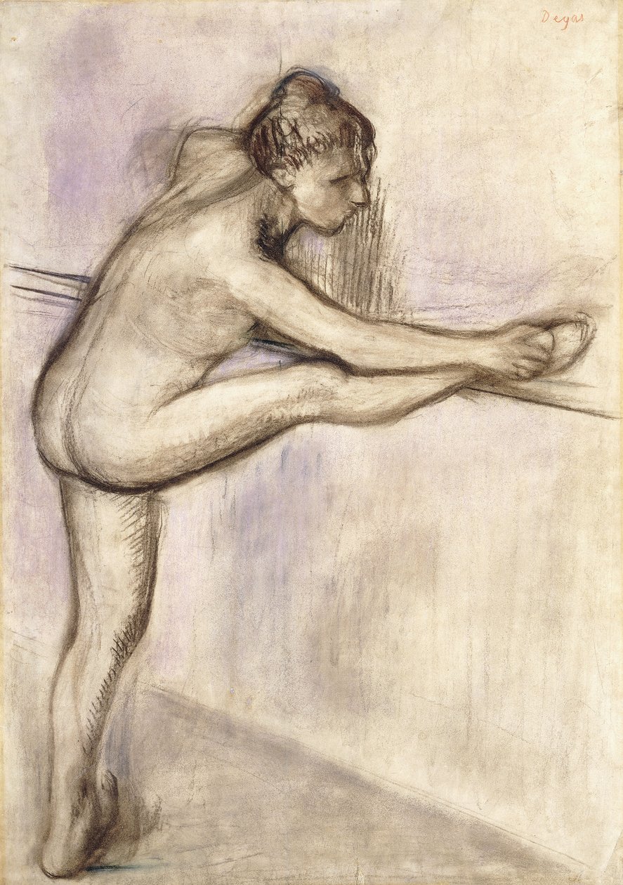 Dansare vid baren, 1884-1888 av Edgar Degas