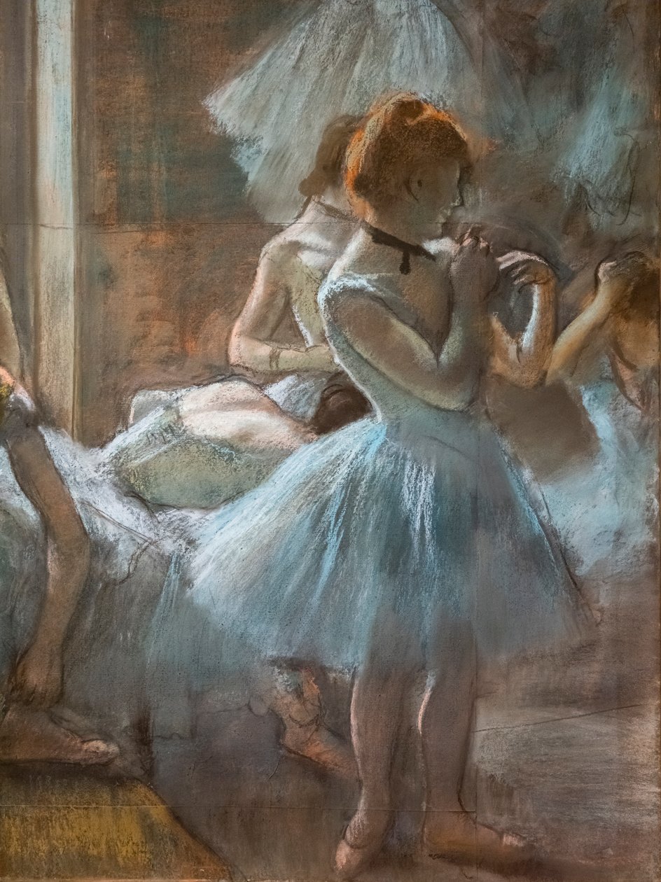 Dansare (detalj). 1884-1885. Pastell på papper. av Edgar Degas
