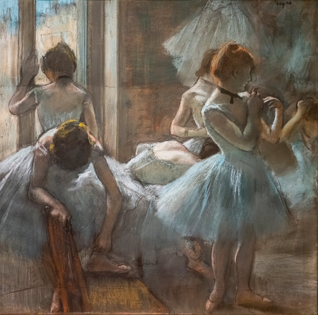 Dansare. 1884-1885. Pastell på papper. av Edgar Degas