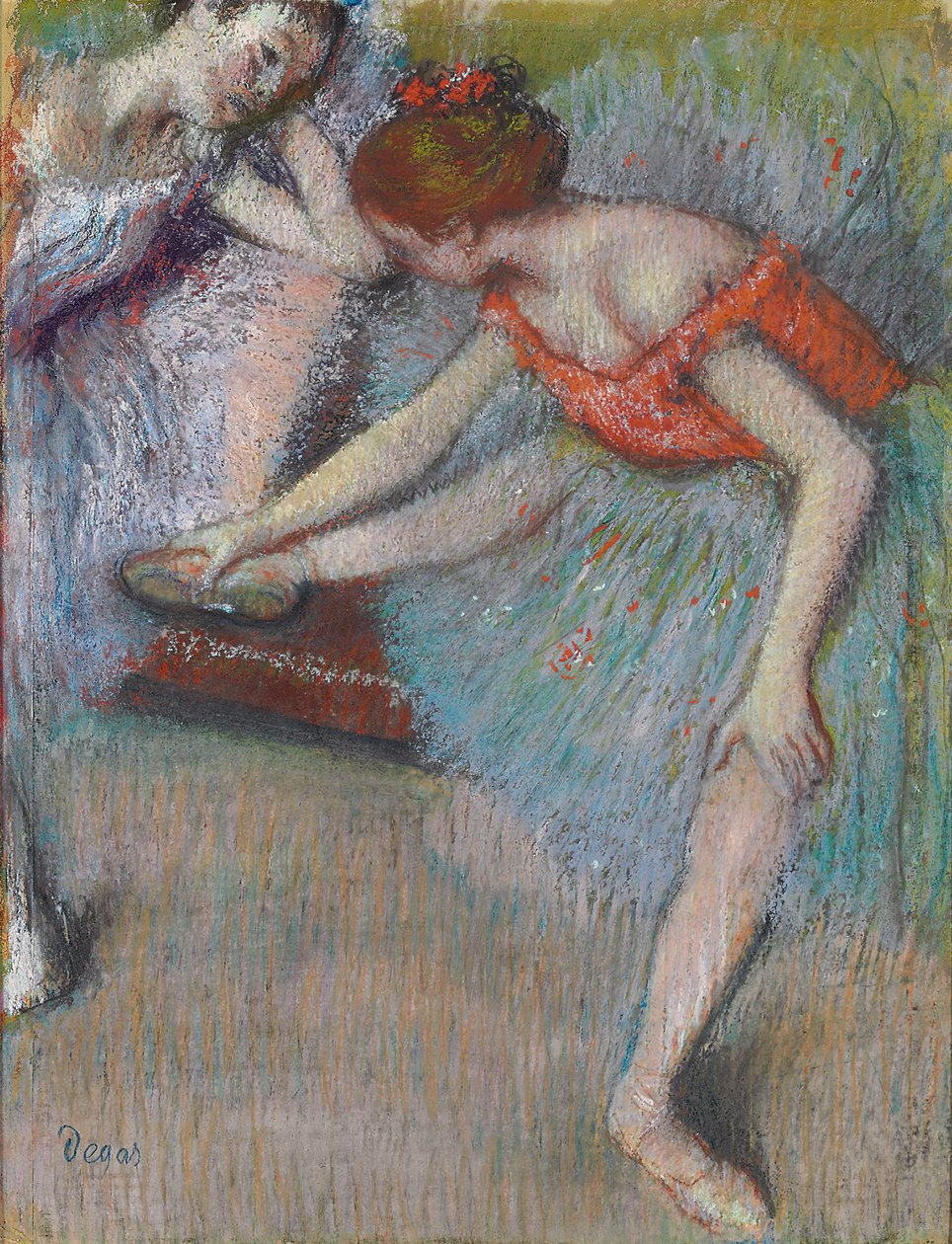 dansare; Dansare, ca 1896 av Edgar Degas