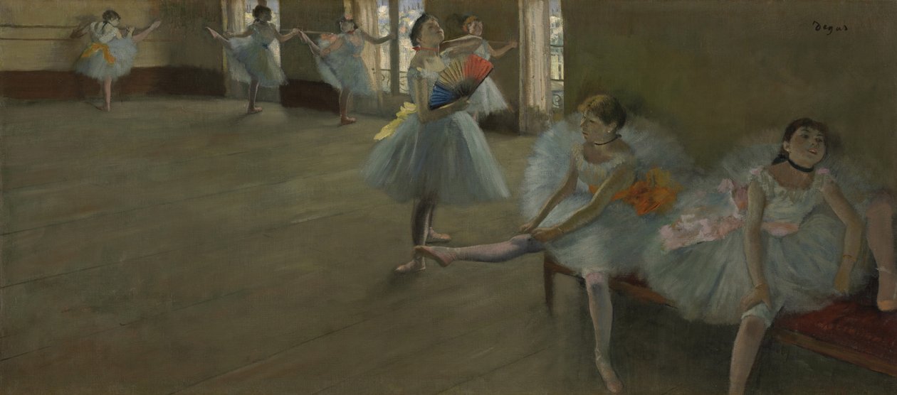 Dansare i klassrummet, ca 1880 av Edgar Degas