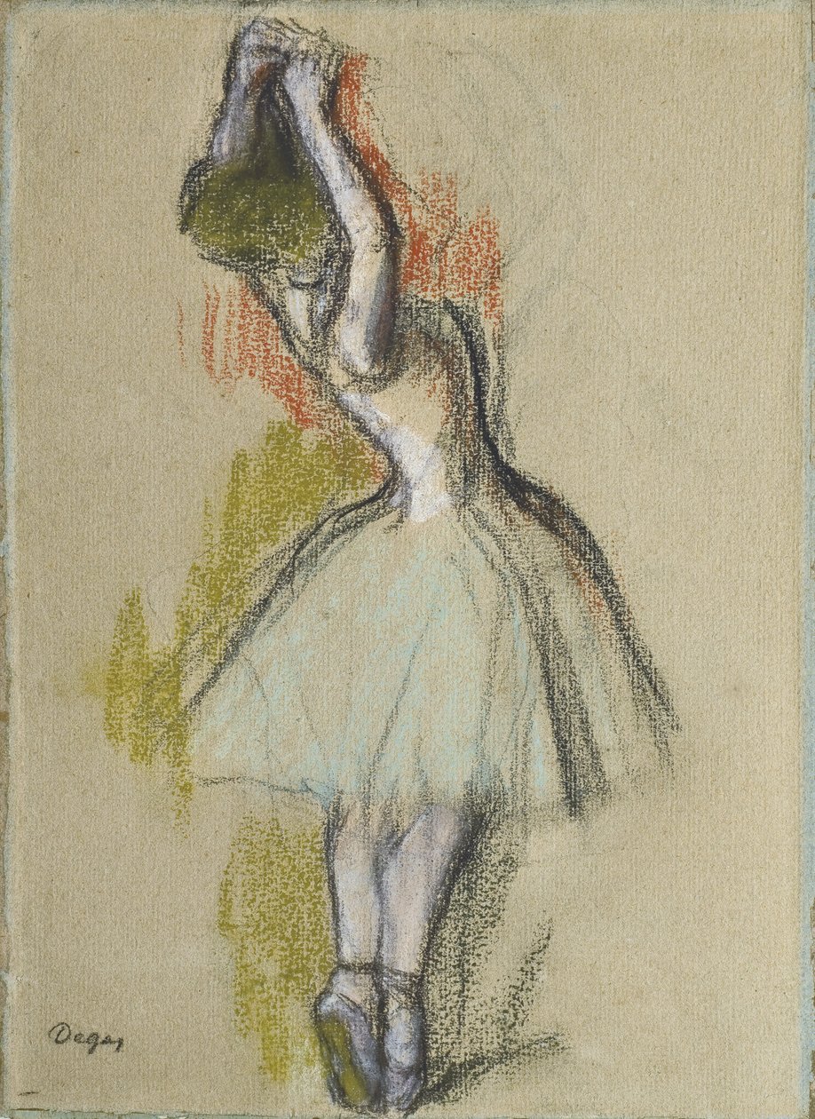 Stående dansare, c. 1885 av Edgar Degas