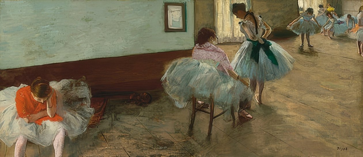 Danslektionerna. Omkring 1879 av Edgar Degas