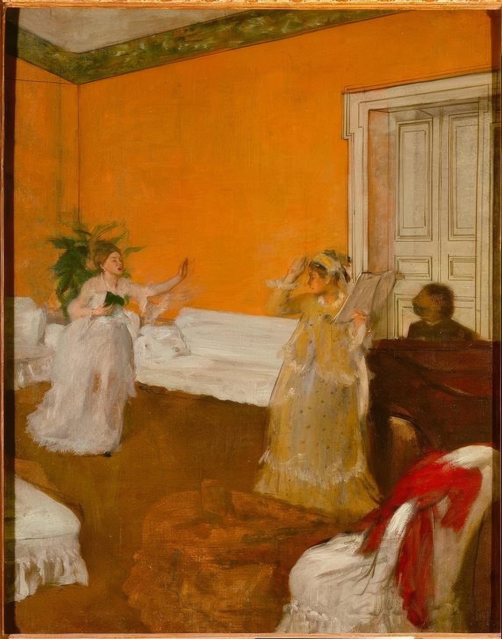 Lektionen i sång av Edgar Degas