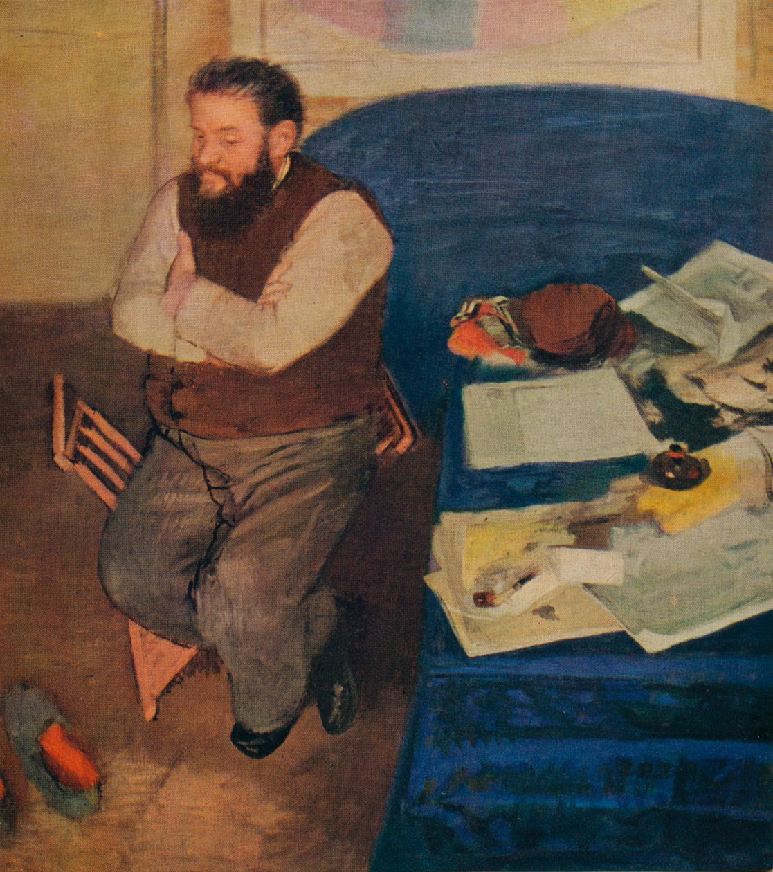 Diego Martelli, 1879 av Edgar Degas